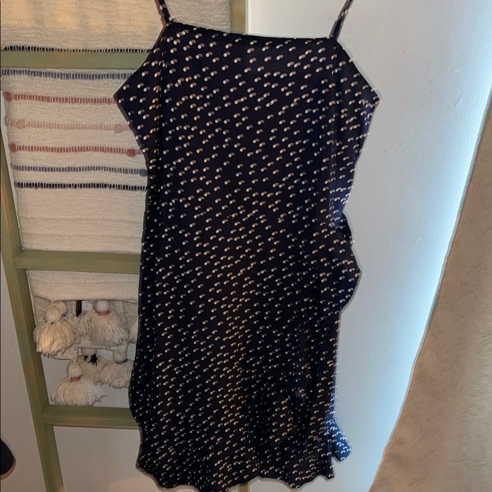 Black and White Asymmetrical Ruffled Sundress